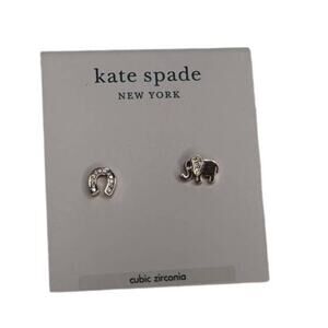 Kate Spade Wishes Good Luck Asymmetrical Mismatched Stud Earrings